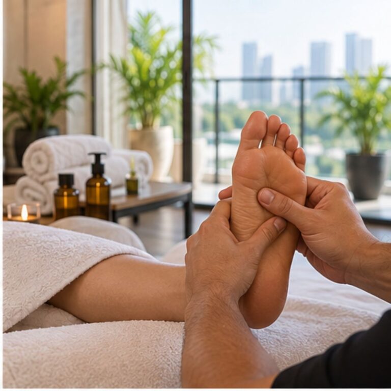 Foot reflexology and head massage in Las Vegas